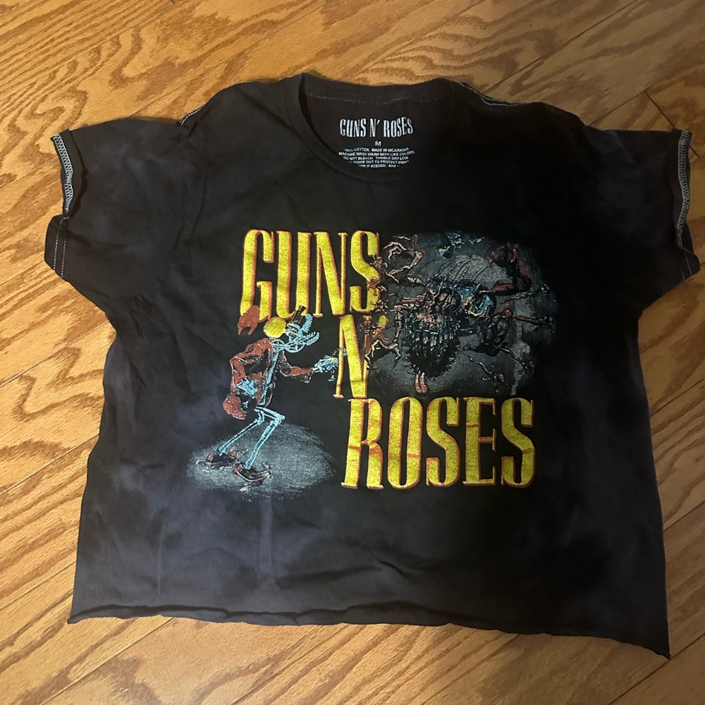 Guns N Roses women's crop top medium